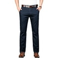 thumbnail image 1 of Men's Tencel-Blend Dress Pants - Year-Round Straight Fit Business Casual with Embroidery, 1 of 9