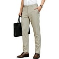 thumbnail image 1 of Men's Tencel-Blend Dress Pants - Year-Round Straight Fit Business Casual with Embroidery, 1 of 9