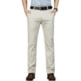 thumbnail image 1 of Men's Tencel-Blend Dress Pants - Year-Round Straight Fit Business Casual with Embroidery, 1 of 9