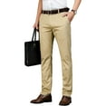 thumbnail image 1 of Men's Tencel-Blend Dress Pants - Year-Round Straight Fit Business Casual with Embroidery, 1 of 9