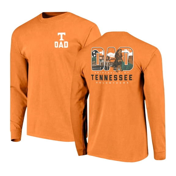 Men's Tennessee Orange Tennessee Volunteers Father's Day Campus Drawing Long Sleeve T-Shirt