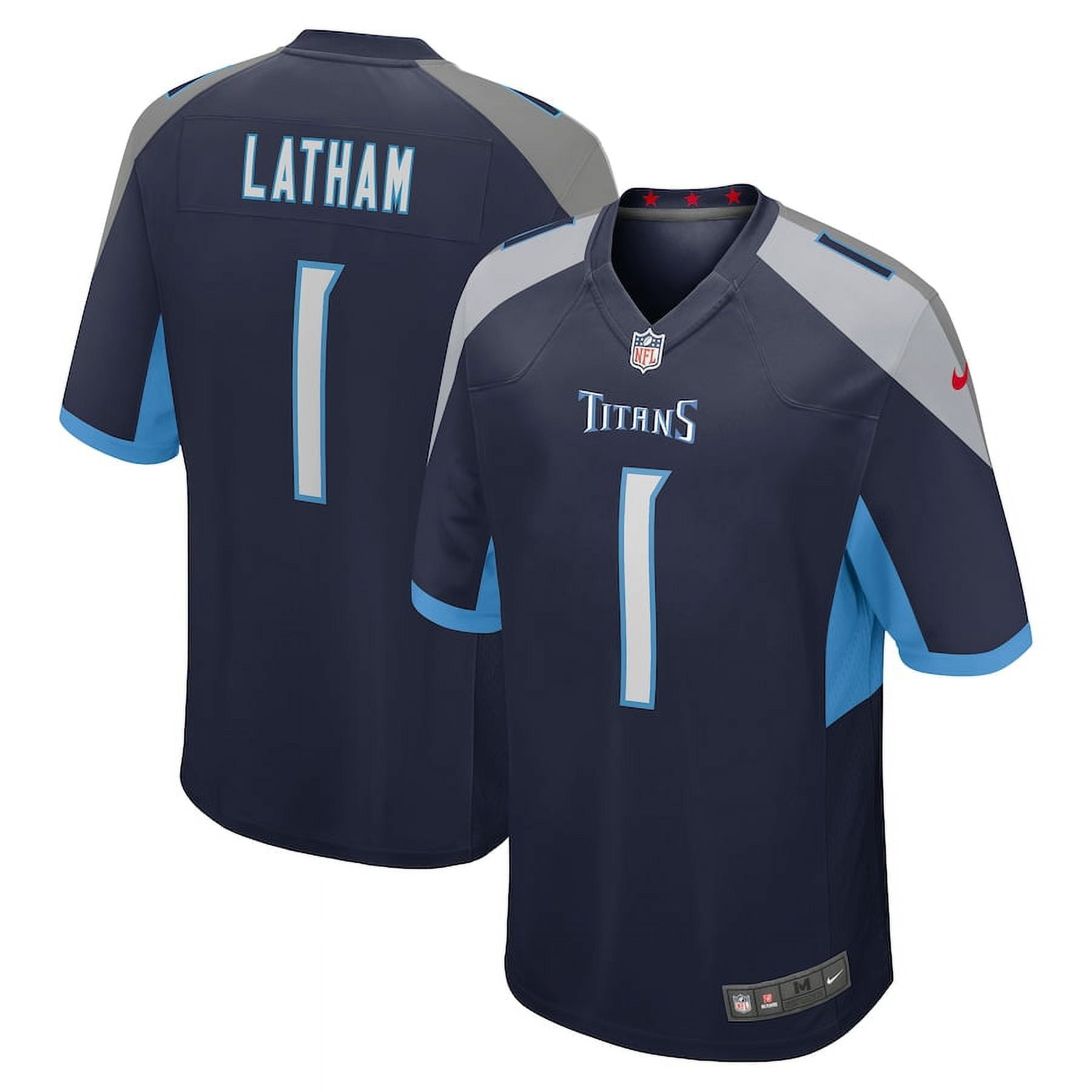 Men's Tennessee_Titans JC Latham Navy 2024 NFL Draft First Round Pick