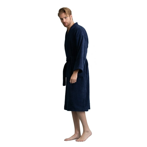 Men’s Terry Cotton Weave Bathrobe - absorbant Terry robe Soft and Cozy in 10 Vibrant Colors