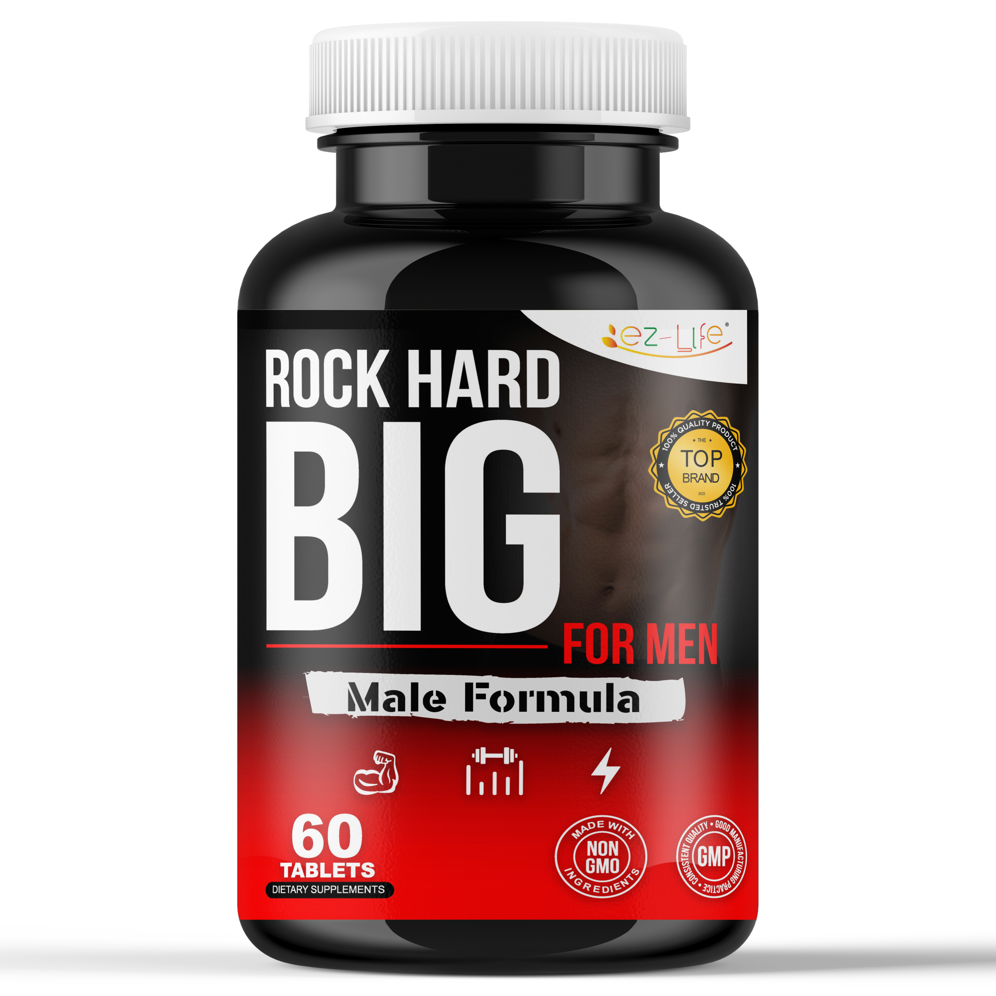 Complément Alimentaire Booster De Testostérone Pour Hommes – 60 Capsules (Ashwagandha, Fenugrec)