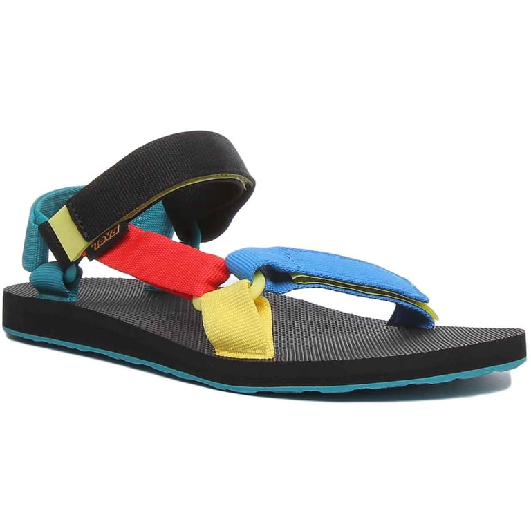 Teva Men\'s 9 Original Universal Blue Yellow Red Geometric Sport Sandals 1004006 Teva® Original Universal for Men | The First Sport Sandal at  main image 3