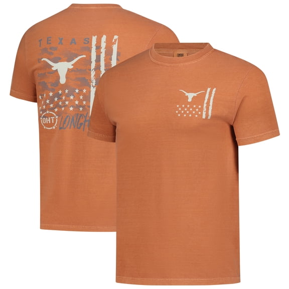 Men's  Texas Orange Texas Longhorns Comfort Colors OHT Camo Overlay T-Shirt