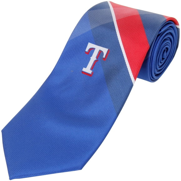 Men's Texas Rangers Woven Poly Grid Tie