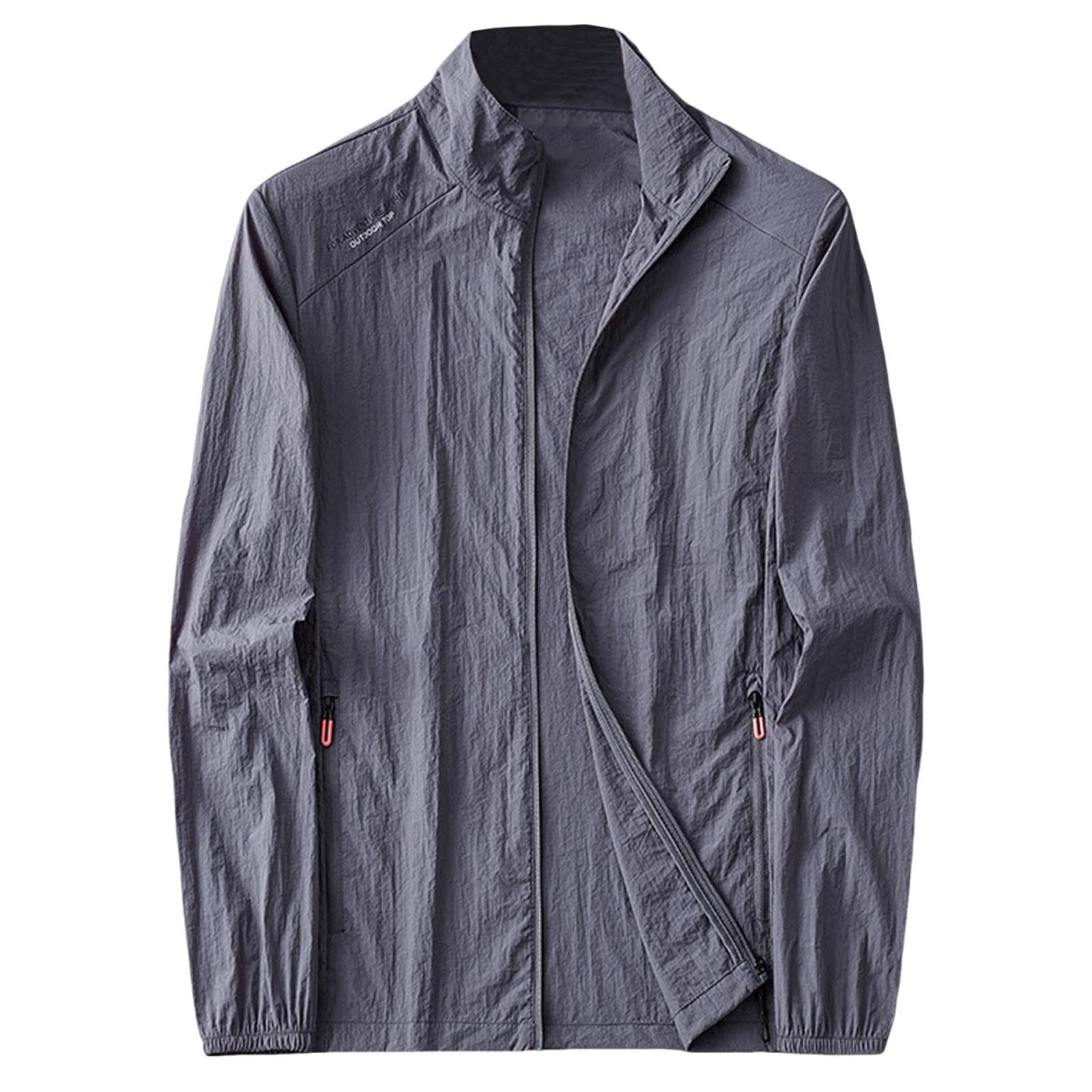 Modular Sun Jacket Men's Textured Lightweight Windbreaker Jacket - UPF Sun Protection ...