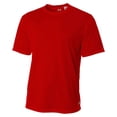 thumbnail image 1 of Men's Textured Micro-Mesh Taped Seams Tech T-Shirt, Style N3252, 1 of 1