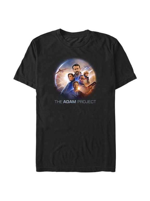 Men's The Adam Project Sunshine Character Collage Graphic Tee Black Small
