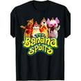 thumbnail image 1 of Men's "The Banana Splits" Retro T-Shirt - 100% Cotton, Vintage 1970s & 1980s Inspired, Short Sleeve, Round Neck, Colorful Cartoon Graphic, Ideal for Casual Wear, 1 of 4