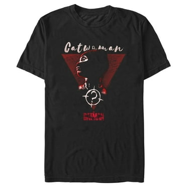 Men's The Batman Catwoman Poster  Graphic Tee Black X Large