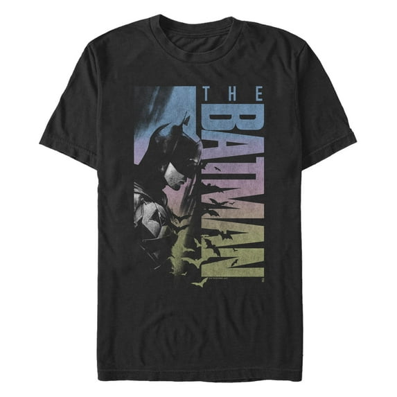 Men's The Batman Distressed Poster Graphic Tee Black Large
