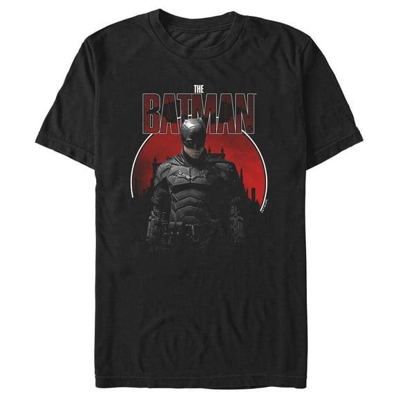 Men's The Batman Gotham's Defender Graphic Tee Black Medium
