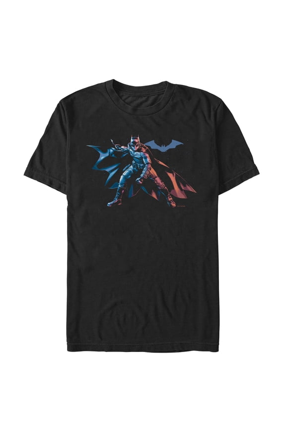 Men's The Batman Hero Pose Graphic Tee Black 3X Large