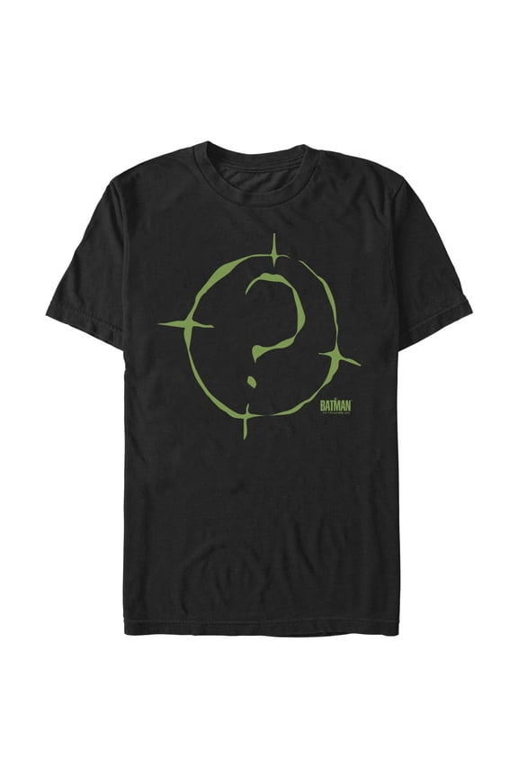 Men's The Batman Riddler Logo Graphic Tee Black Small