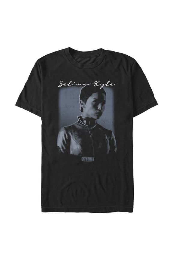 Men's The Batman Selina Kyle Graphic Tee Black Medium