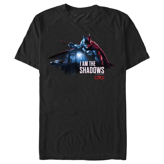 Men's The Batman Shadow on the Bridge Graphic Tee Black Medium