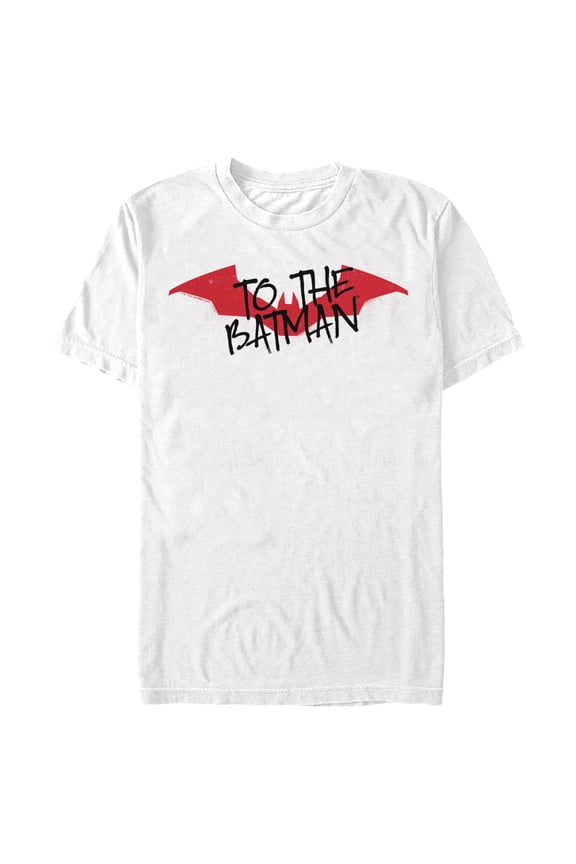 Men's The Batman Simple To The Batman Graphic Tee White X Large