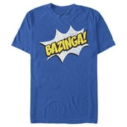 Men's The Big Bang Theory Bazinga Comic Strip Bubble Graphic Tee Royal Blue 3X Large