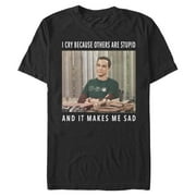 Men's The Big Bang Theory Sheldon Cry Quote Graphic T-Shirt