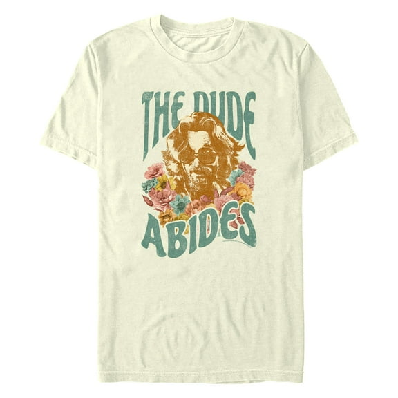 Men's The Big Lebowski Floral The Dude Abides Graphic T-Shirt