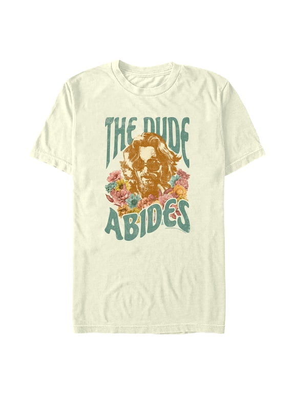 Men's The Big Lebowski Floral The Dude Abides Graphic T-Shirt