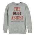 thumbnail image 1 of Men's The Big Lebowski The Dude Abides Sweatshirt Athletic Heather 2X Large, 1 of 3