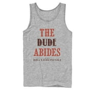 Men's The Big Lebowski The Dude Abides  Tank Top Athletic Heather 2X Large