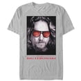 thumbnail image 1 of Men's The Big Lebowski The Dude Sunglasses Poster  Graphic Tee Silver 3X Large, 1 of 3