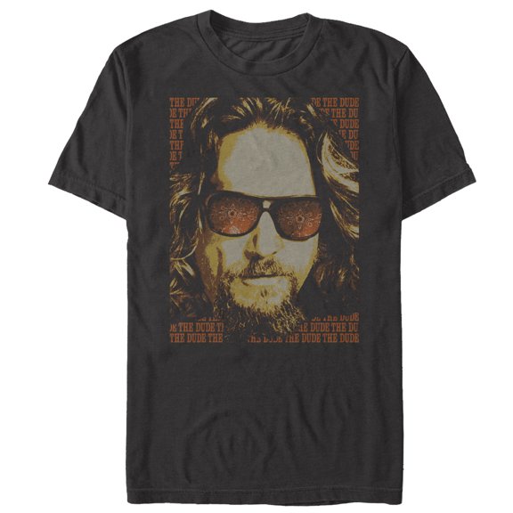 Men's The Big Lebowski The Dude Text Poster Graphic Tee Charcoal 3X Large