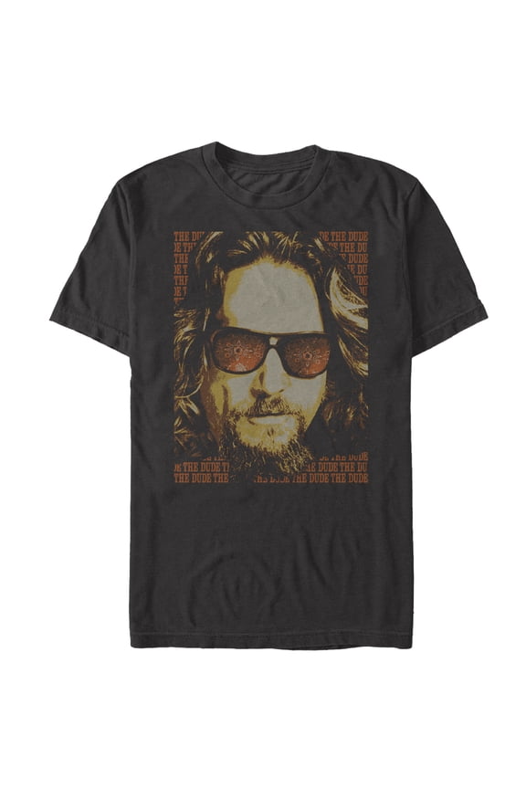 Men's The Big Lebowski The Dude Text Poster Graphic Tee Charcoal 3X Large
