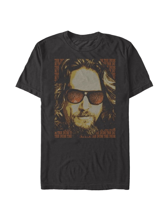 Men's The Big Lebowski The Dude Text Poster Graphic Tee Charcoal 3X Large