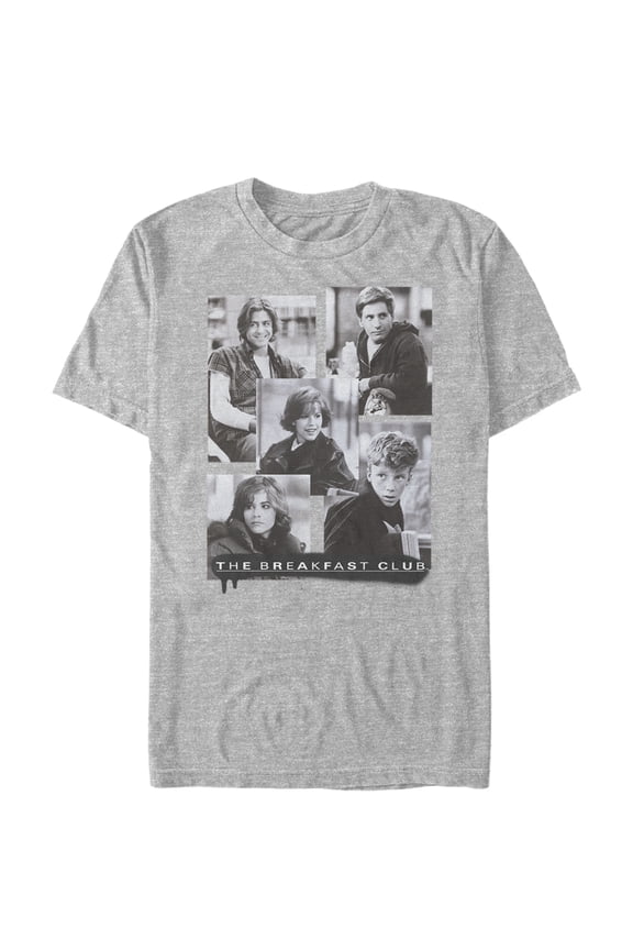 Men's The Breakfast Club Character Photos Graphic Tee Athletic Heather Large