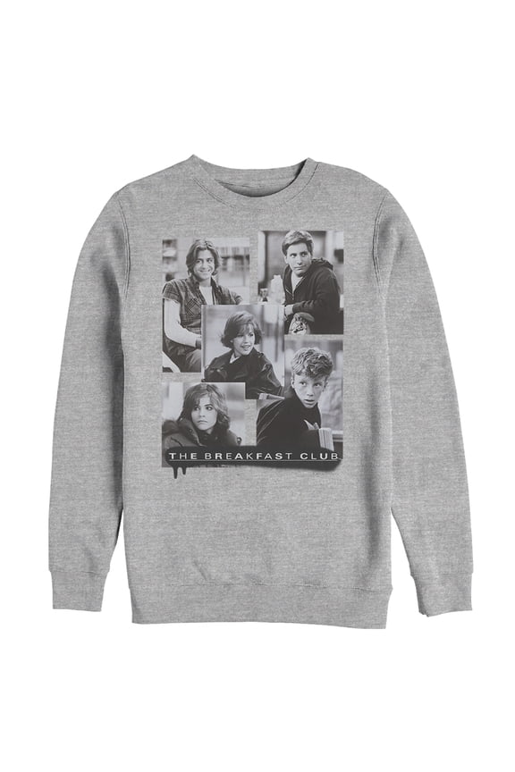 Men's The Breakfast Club Character Photos Sweatshirt Athletic Heather Medium