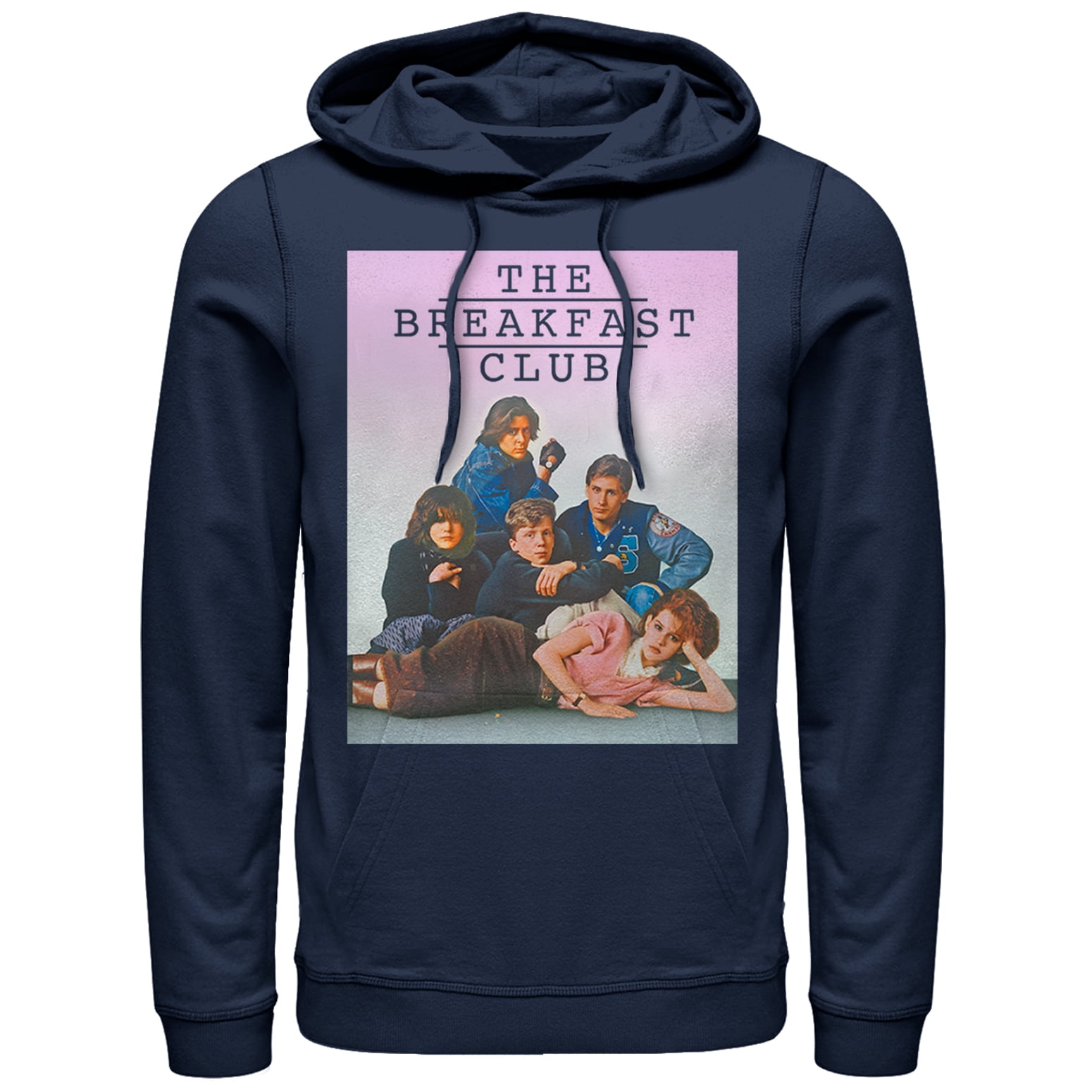 Men s The Breakfast Club Iconic Detention Pose Pull Over Hoodie