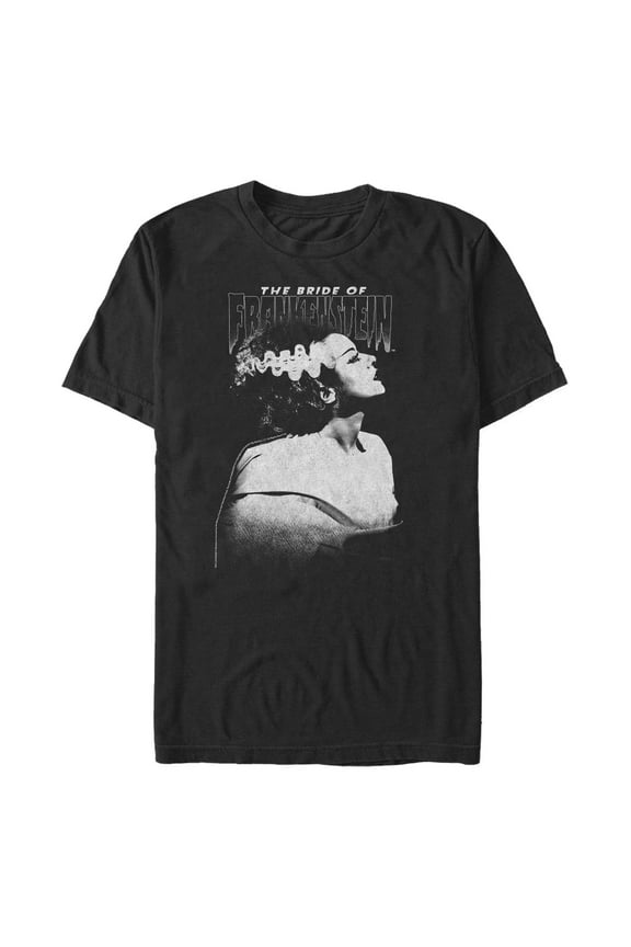 Men's The Bride of Frankenstein Black and White Pose Graphic T-Shirt
