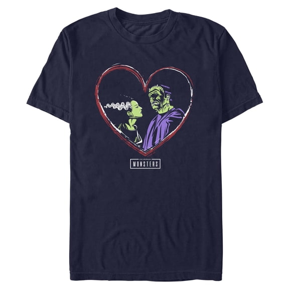 Men's The Bride of Frankenstein Freaky Couple Graphic T-Shirt
