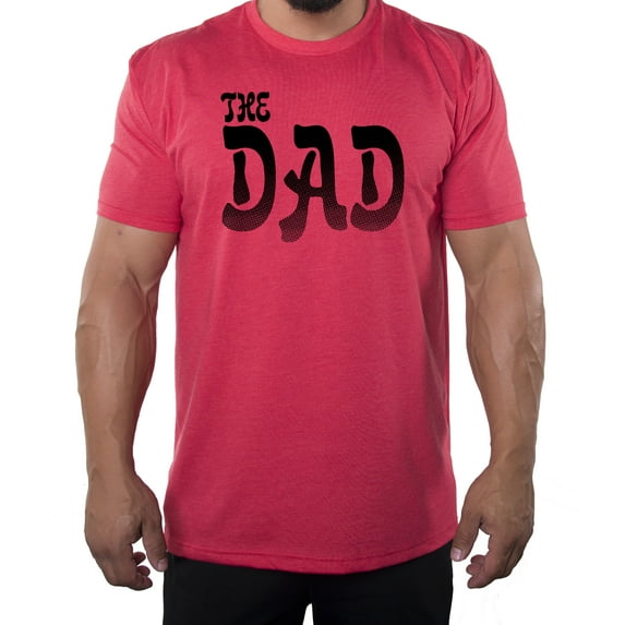 Men's The Dad T-shirt, Men's Graphic T-shirts, Cool Shirts for Dad - Heather Red MH200DAD S31 S