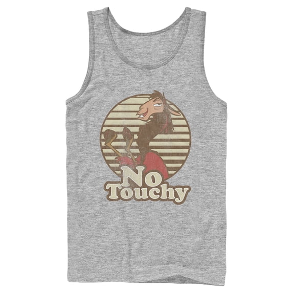 Men's The Emperor's New Groove Kuzco No Touchy Tank Top Athletic Heather X Large