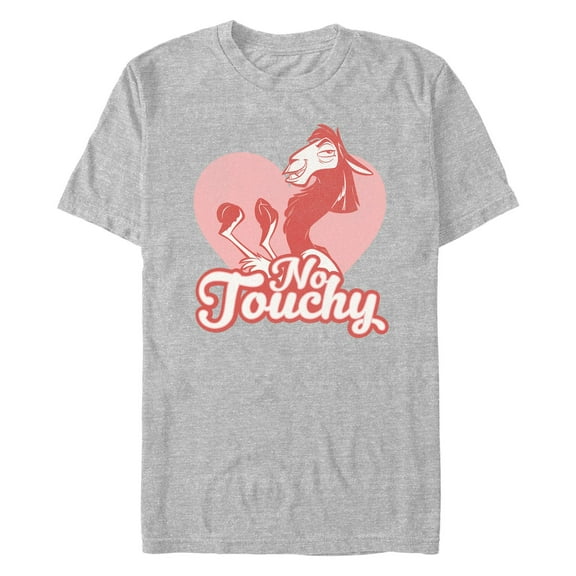 Men's The Emperor's New Groove Valentine Kuzco No Touchy Graphic Tee Athletic Heather X Large