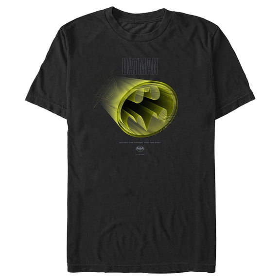 Men's The Flash Bat-Signal Emblem Graphic Tee Black Medium