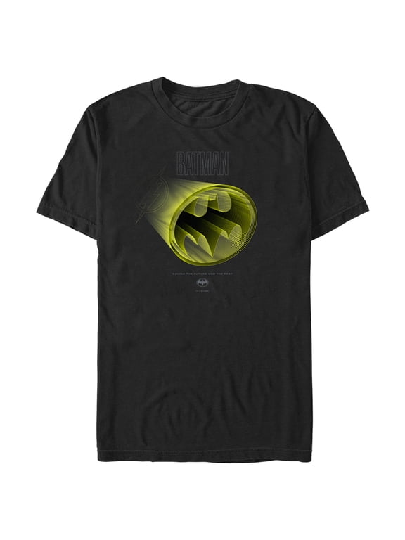 Men's The Flash Bat-Signal Emblem Graphic Tee Black Medium