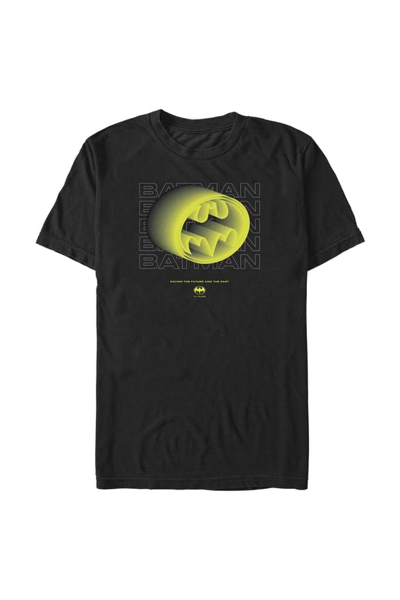 Men's The Flash Batman Signal Light Graphic Tee Black Small