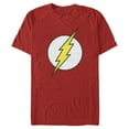 thumbnail image 1 of Men's The Flash Classic Logo  Graphic Tee Red Medium, 1 of 4