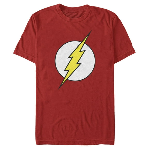 Men's The Flash Classic Logo Graphic Tee Red Small