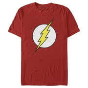 Mens The Flash Classic Logo Graphic Tee Red Small