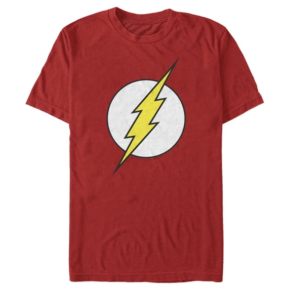 Men's The Flash Classic Logo Graphic Tee Red X Large
