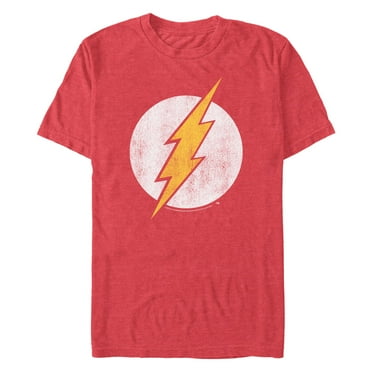 Men's The Flash Distressed Vintage Logo  Graphic T-Shirt