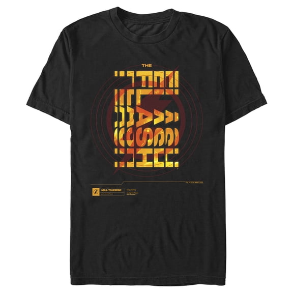 Men's The Flash File Logo Graphic Tee Black Small
